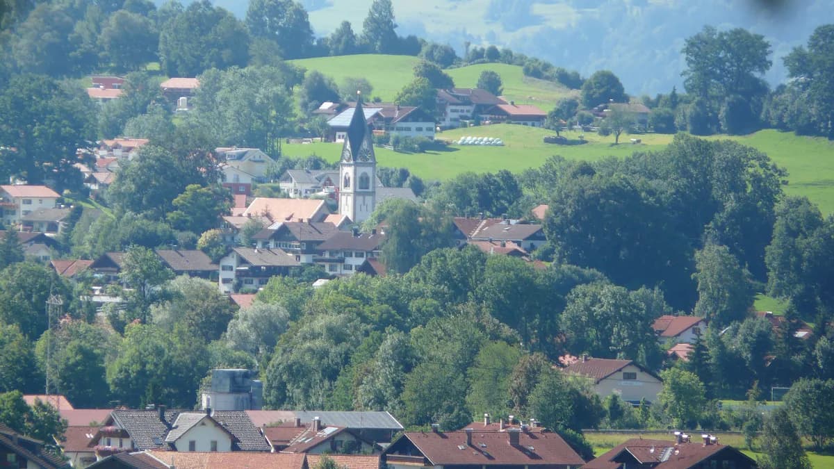 Stadtansicht von Blaichach