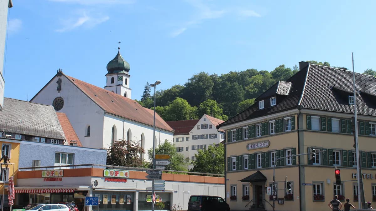 Stadtansicht von Leutkirch im Allgäu