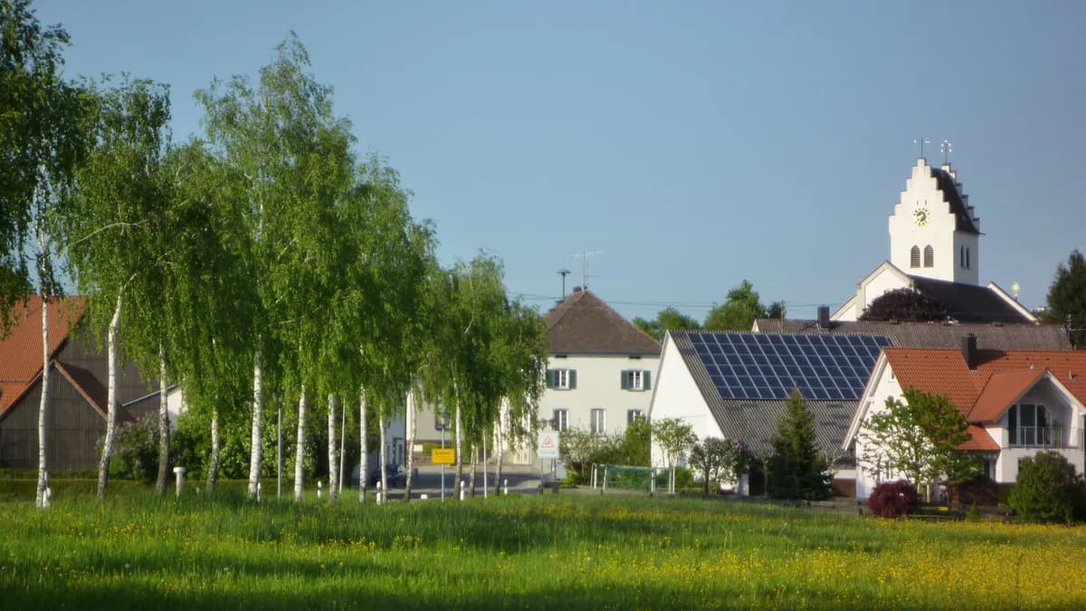 Stadtansicht von Ostrach