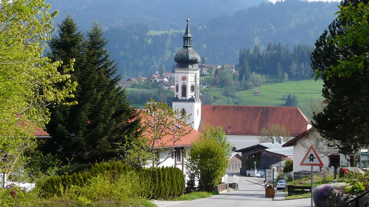 Stadtansicht von Wertach
