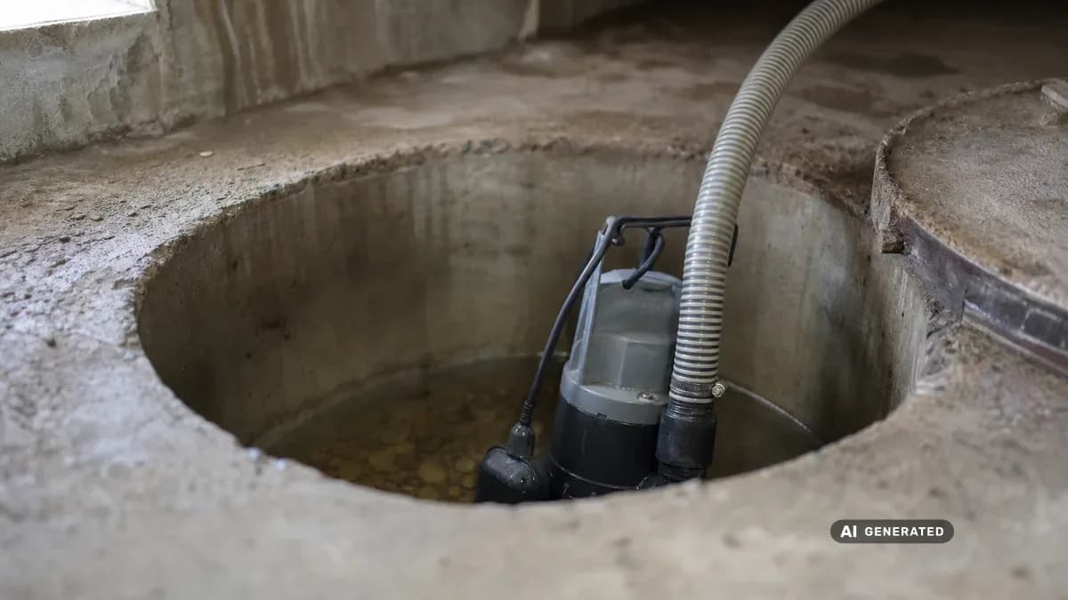 KI-generiertes Bild: Pumpensumpf: Funktion, Wartung & Reinigung